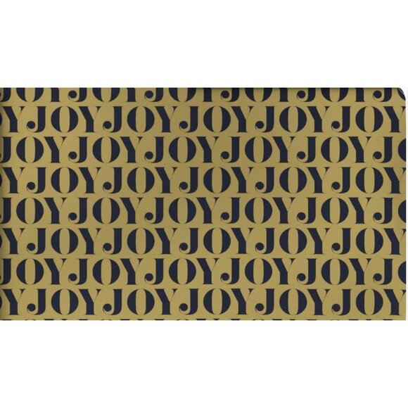 Hallmark Wrapping Paper Christmas Joy on Gold Metallic 22.5 sq ft Roll Holiday - Picture 1 of 6